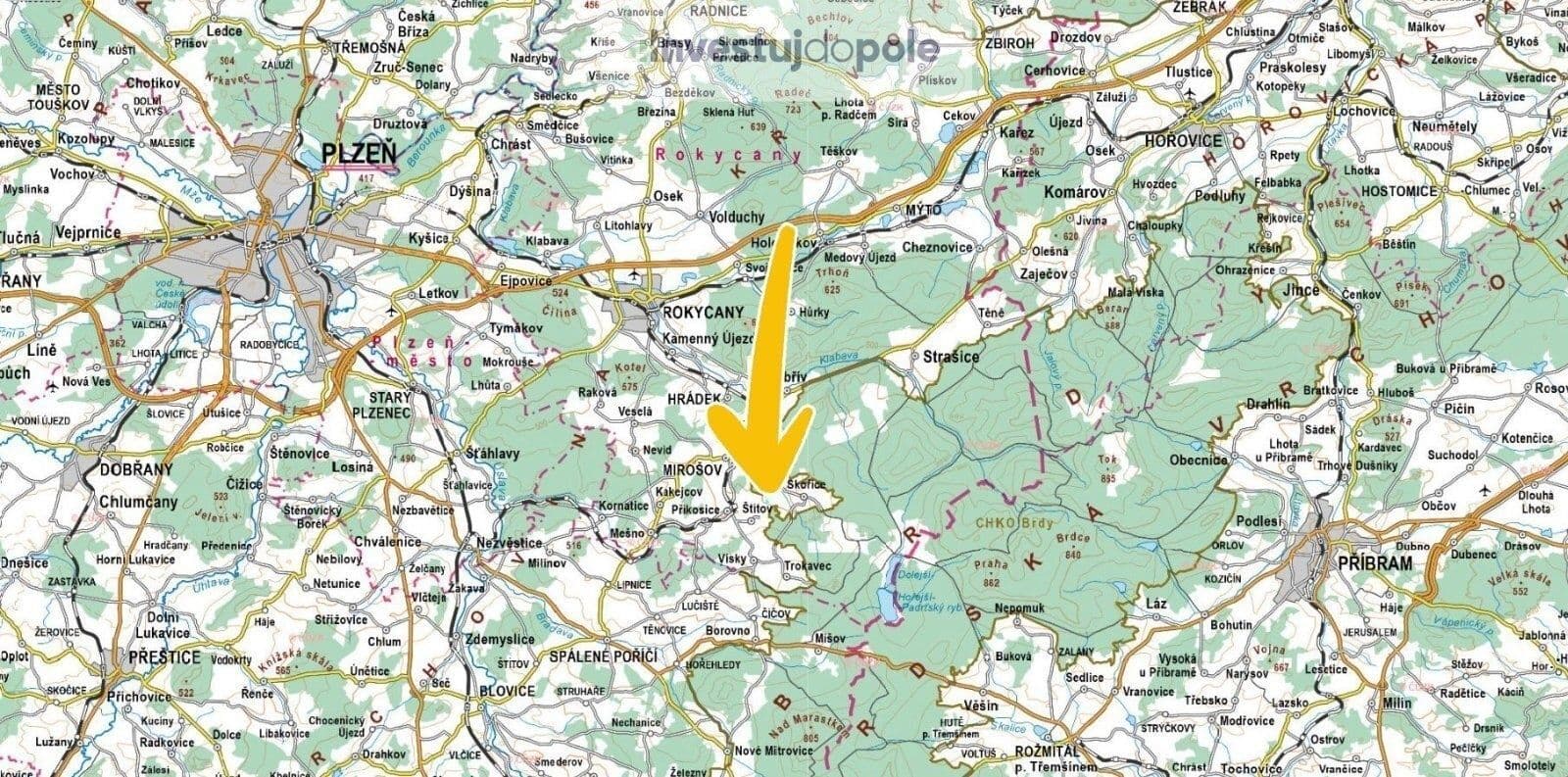 Prodej pozemku 11.770 m², Štítov, Plzeňský kraj Prodej pozemku 11.770 m², Štítov, Plzeňský kraj