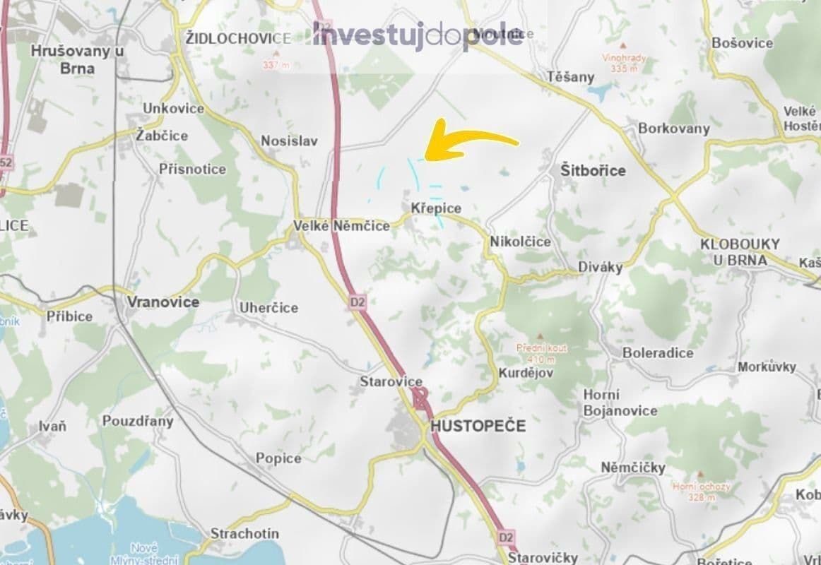 Prodej pozemku 27.553 m², Křepice, Jihomoravský kraj Prodej pozemku 27.553 m², Křepice, Jihomoravský kraj