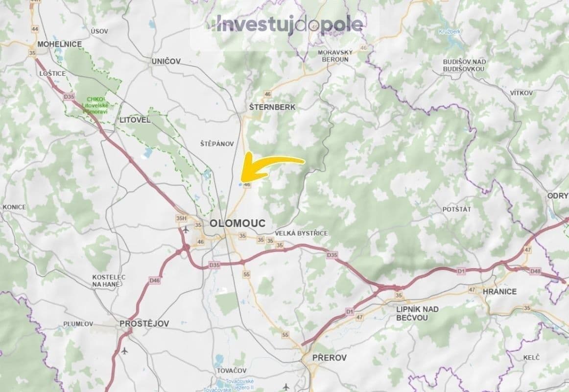 Prodej pozemku 7.632 m², Dolany, Olomoucký kraj Prodej pozemku 7.632 m², Dolany, Olomoucký kraj