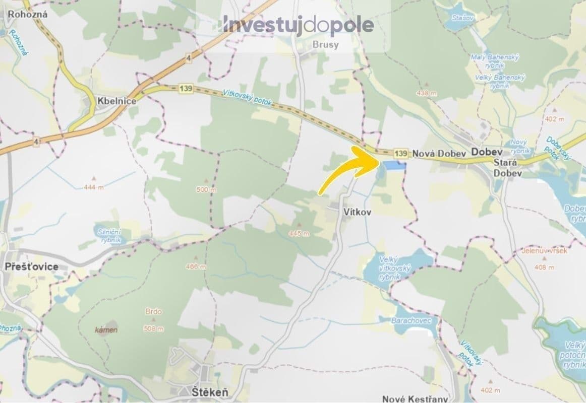 Prodej pozemku 18.093 m², Štěkeň, Jihočeský kraj Prodej pozemku 18.093 m², Štěkeň, Jihočeský kraj