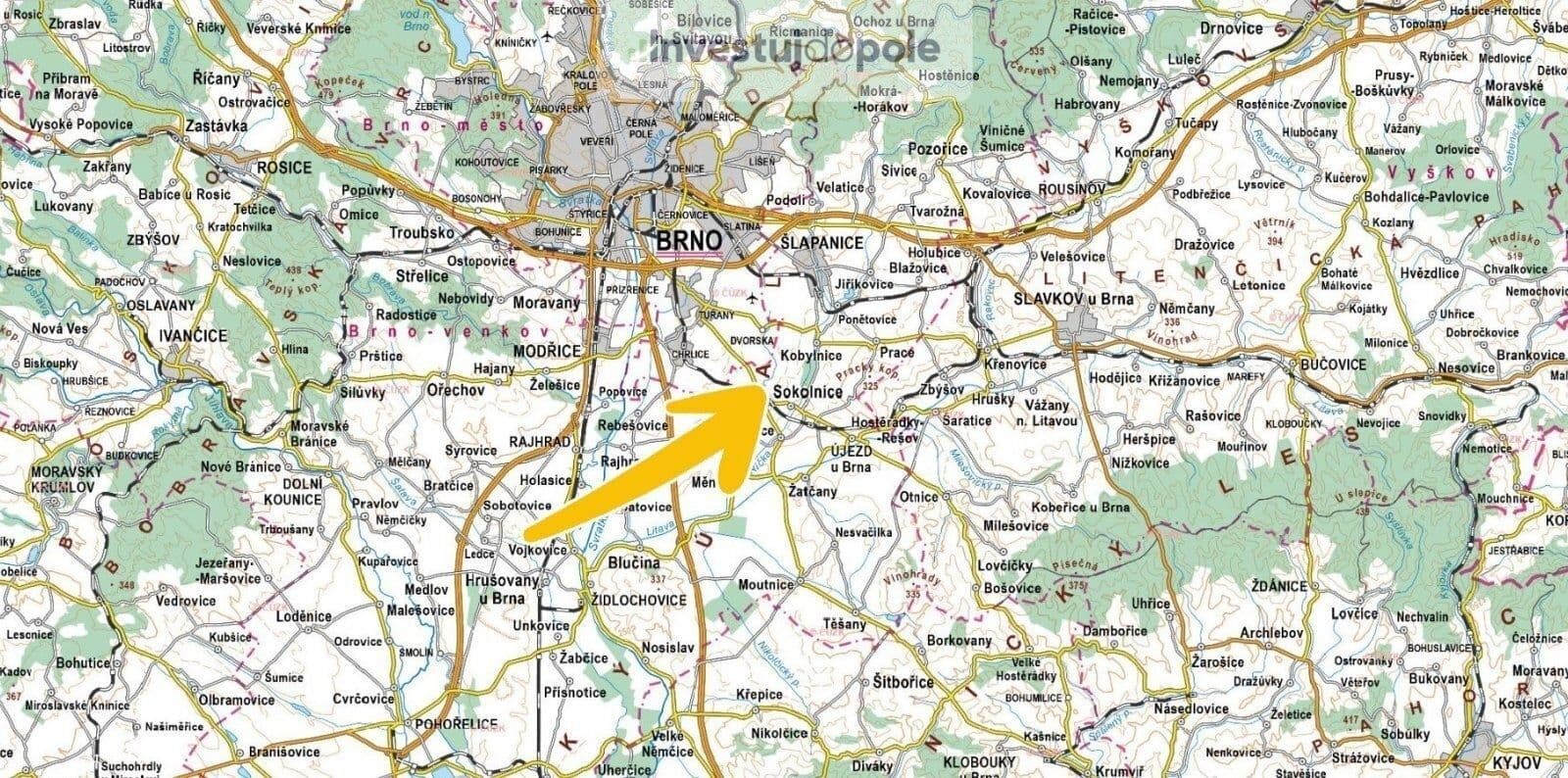 Prodej pozemku 2.963 m², Sokolnice, Jihomoravský kraj Prodej pozemku 2.963 m², Sokolnice, Jihomoravský kraj