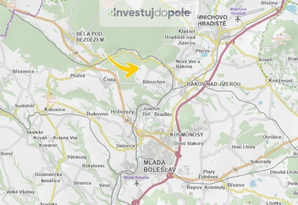 Prodej pozemku 8.228 m², Bítouchov, Středočeský kraj Prodej pozemku 8.228 m², Bítouchov, Středočeský kraj