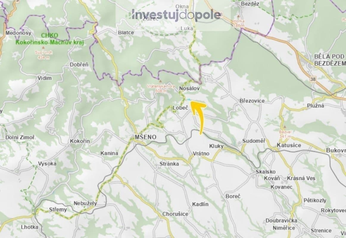 Prodej pozemku 3.328 m², Nosálov, Středočeský kraj Prodej pozemku 3.328 m², Nosálov, Středočeský kraj