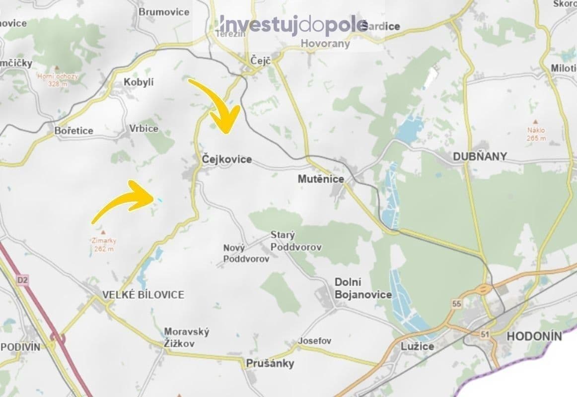 Prodej pozemku 6.540 m², Čejkovice, Jihomoravský kraj Prodej pozemku 6.540 m², Čejkovice, Jihomoravský kraj