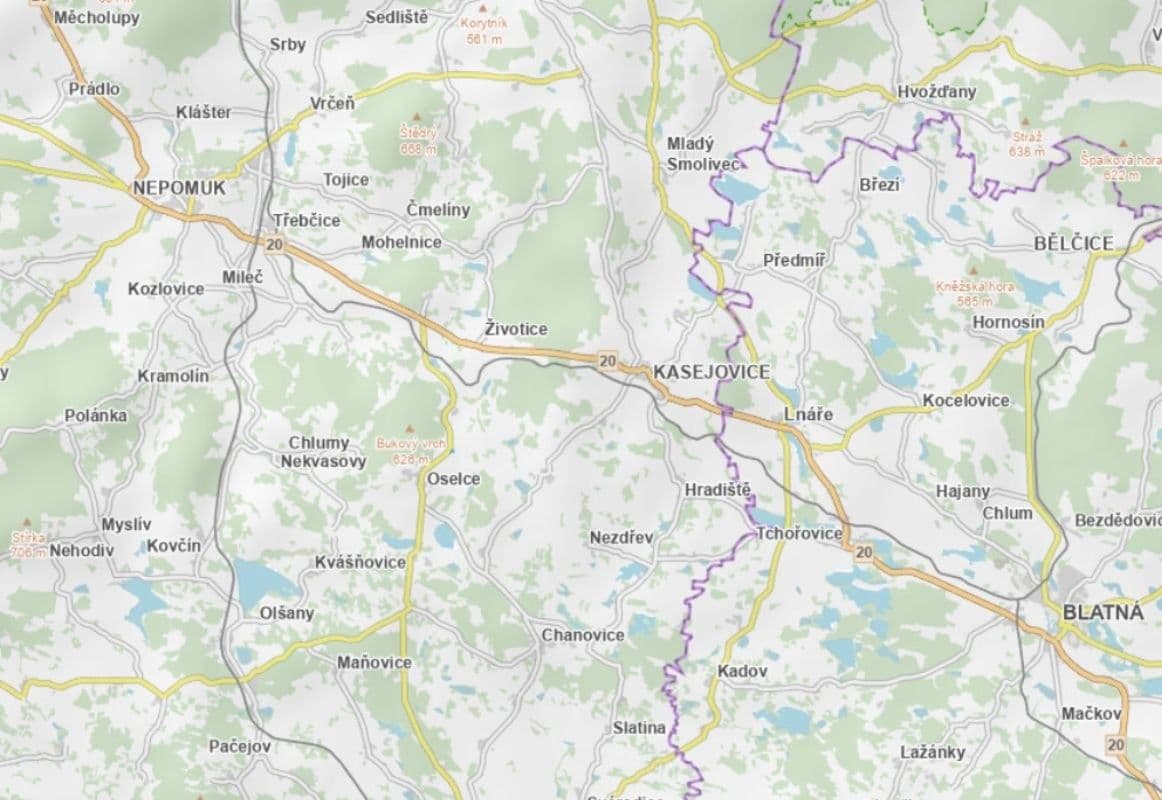 Prodej pozemku 4.955 m², Oselce, Plzeňský kraj Prodej pozemku 4.955 m², Oselce, Plzeňský kraj