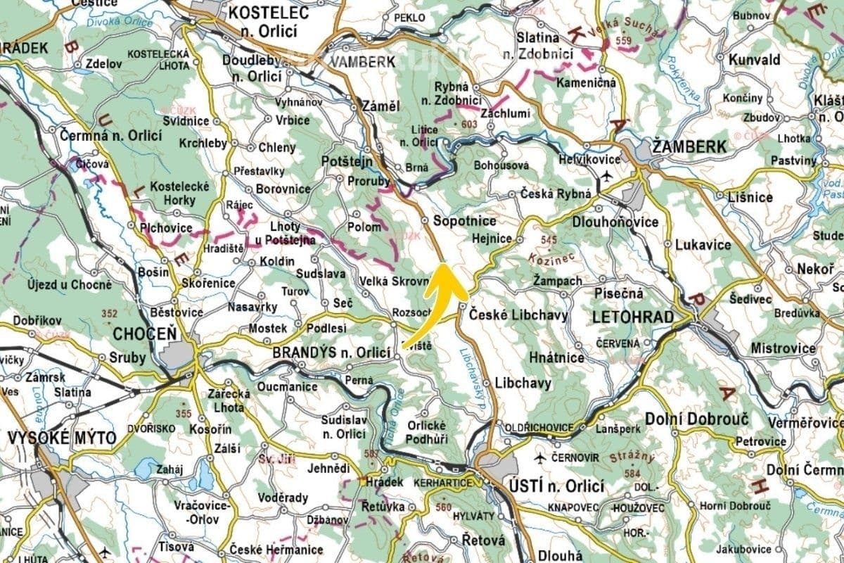 Prodej pozemku 5.383 m², Sopotnice, Pardubický kraj Prodej pozemku 5.383 m², Sopotnice, Pardubický kraj