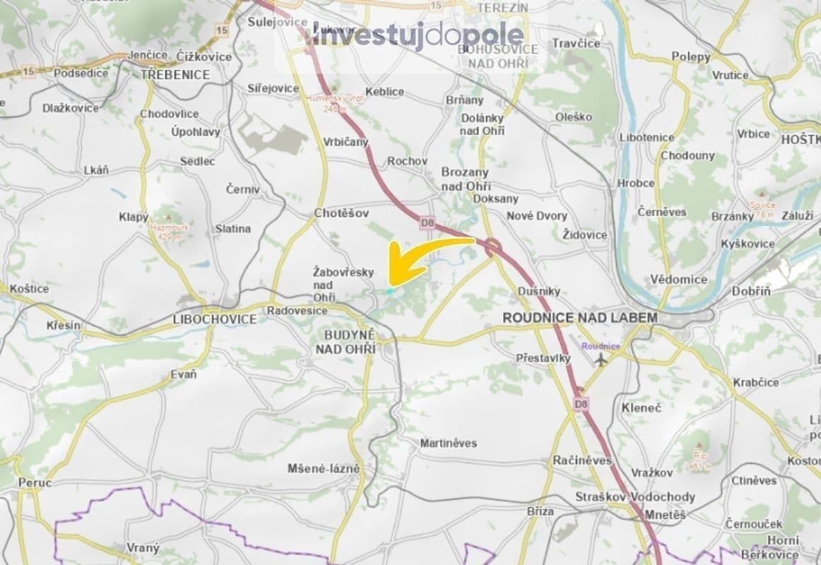 Prodej pozemku 3.124 m², Budyně nad Ohří, Ústecký kraj Prodej pozemku 3.124 m², Budyně nad Ohří, Ústecký kraj