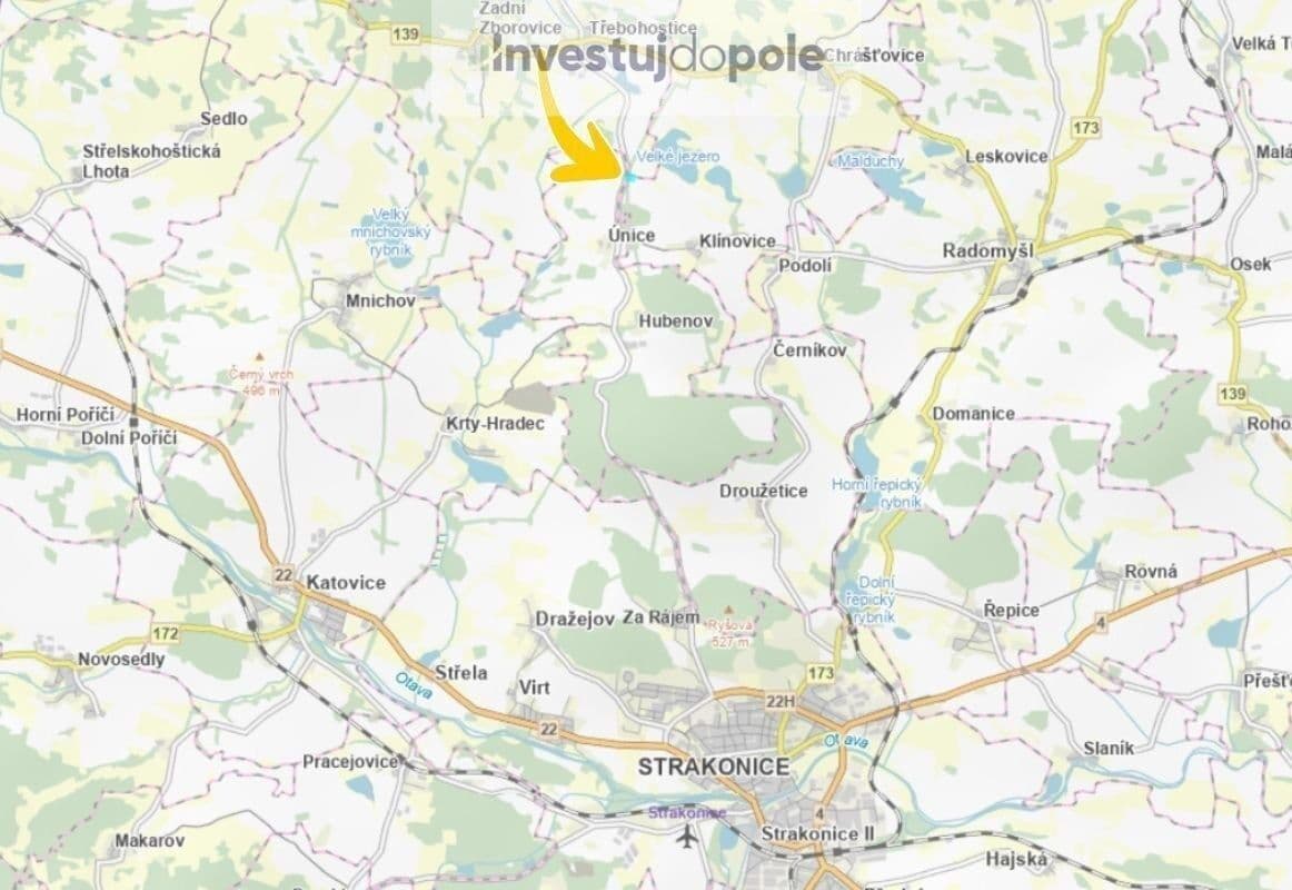 Prodej pozemku 3.150 m², Chrášťovice, Jihočeský kraj Prodej pozemku 3.150 m², Chrášťovice, Jihočeský kraj