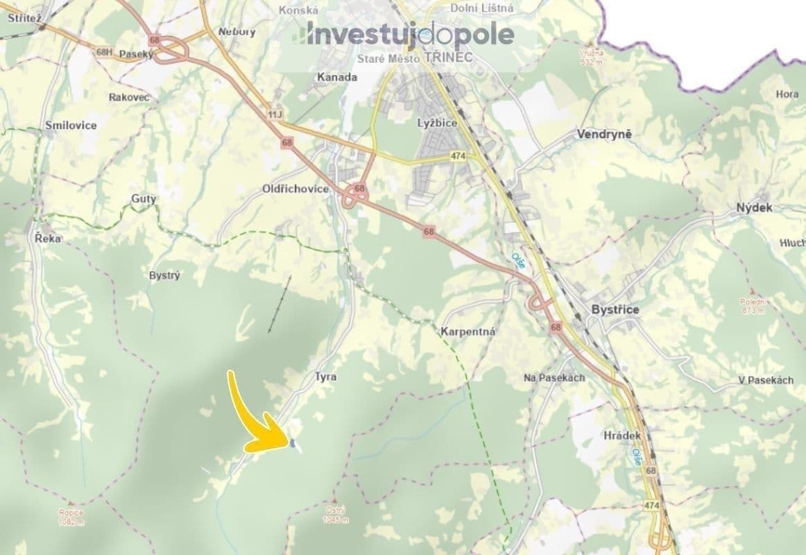 Prodej pozemku 16.673 m², Třinec, Moravskoslezský kraj Prodej pozemku 16.673 m², Třinec, Moravskoslezský kraj