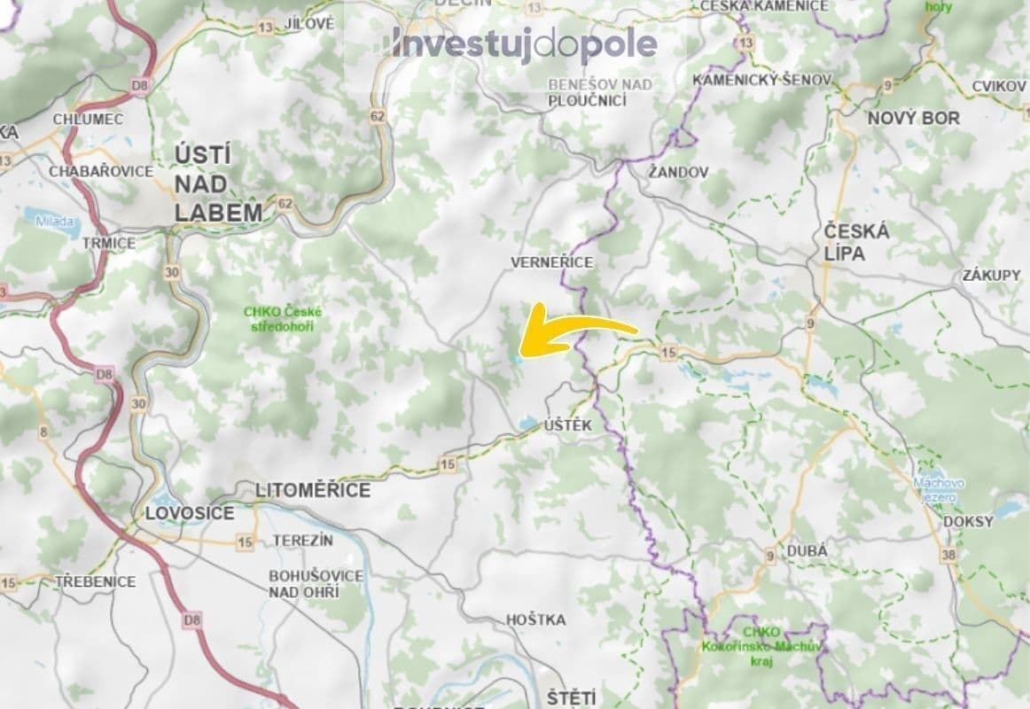 Prodej pozemku 4.976 m², Úštěk, Ústecký kraj Prodej pozemku 4.976 m², Úštěk, Ústecký kraj