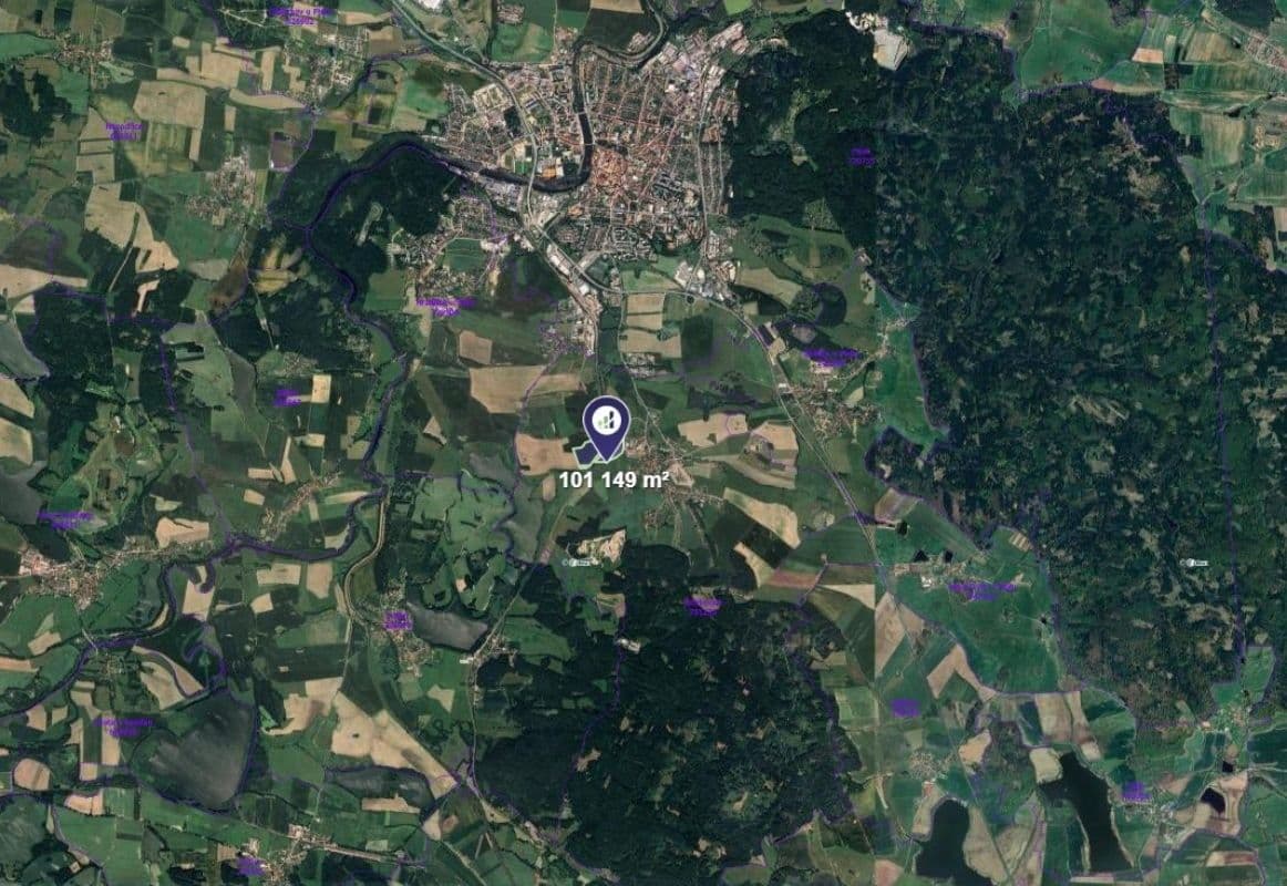 Prodej pozemku 16.858 m², Písek, Jihočeský kraj Prodej pozemku 16.858 m², Písek, Jihočeský kraj