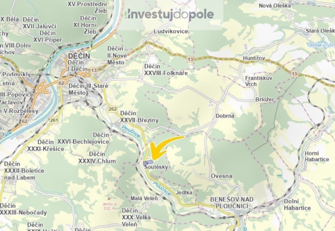 Prodej pozemku 80.878 m², Malá Veleň, Ústecký kraj Prodej pozemku 80.878 m², Malá Veleň, Ústecký kraj