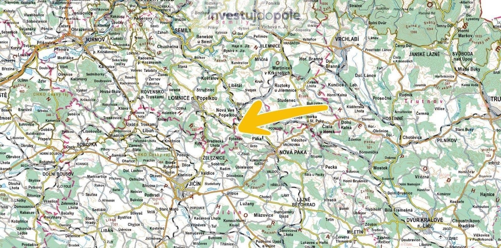 Prodej pozemku 4.007 m², Stará Paka, Královéhradecký kraj Prodej pozemku 4.007 m², Stará Paka, Královéhradecký kraj