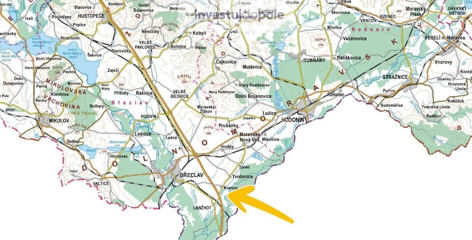 Prodej pozemku 8.699 m², Kostice, Jihomoravský kraj Prodej pozemku 8.699 m², Kostice, Jihomoravský kraj