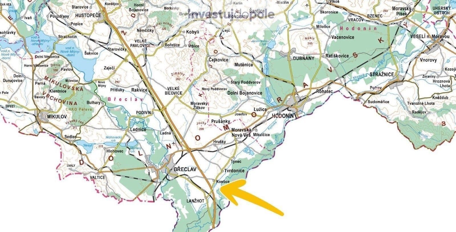 Prodej pozemku 8.699 m², Kostice, Jihomoravský kraj Prodej pozemku 8.699 m², Kostice, Jihomoravský kraj