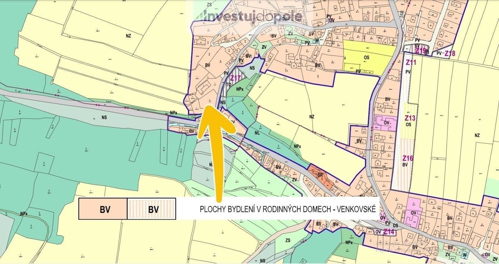 Prodej pozemku 2.433 m², Jestřebí, Olomoucký kraj Prodej pozemku 2.433 m², Jestřebí, Olomoucký kraj