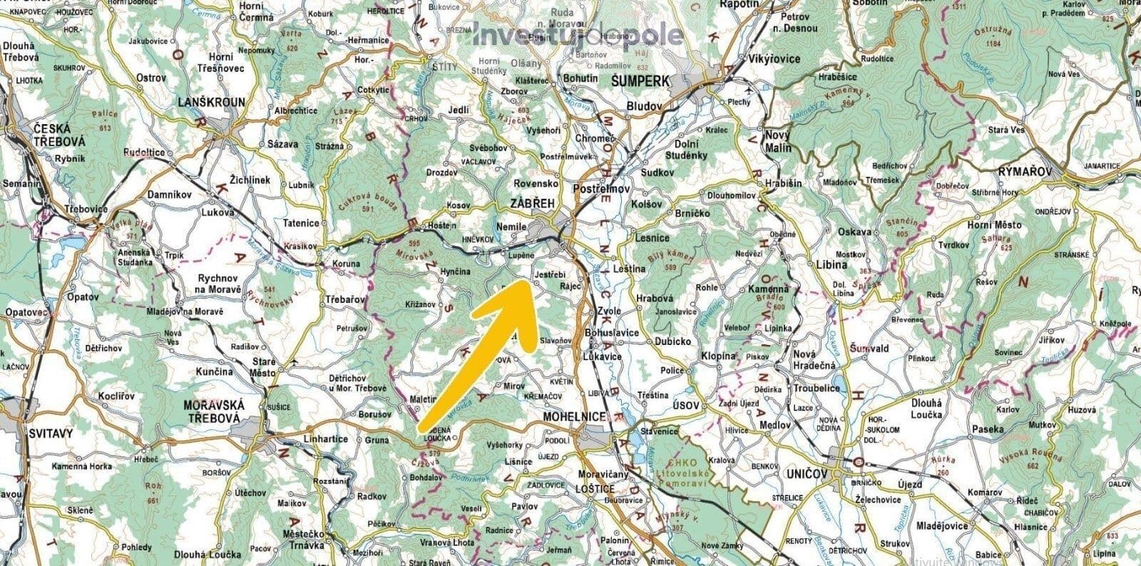 Prodej pozemku 2.433 m², Jestřebí, Olomoucký kraj Prodej pozemku 2.433 m², Jestřebí, Olomoucký kraj