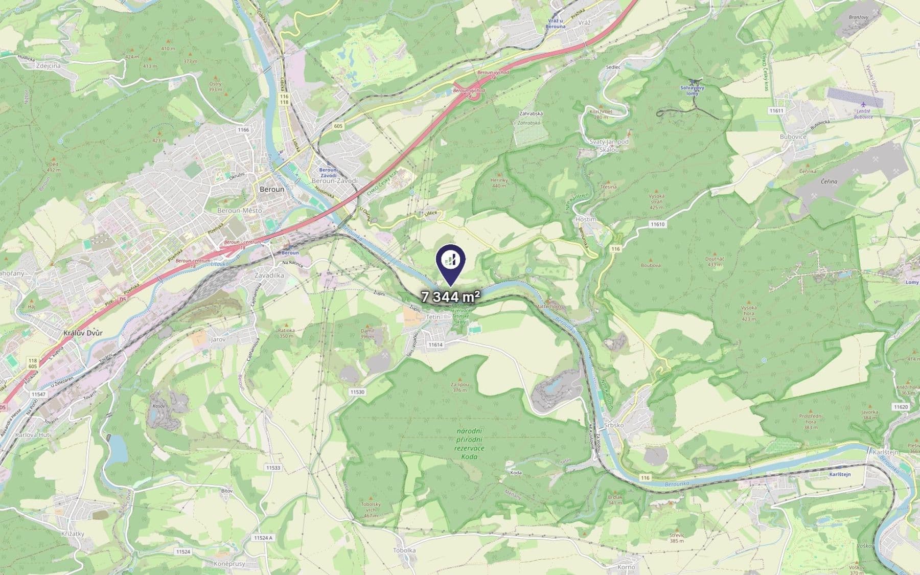 Prodej pozemku 7.344 m², Beroun, Středočeský kraj Prodej pozemku 7.344 m², Beroun, Středočeský kraj