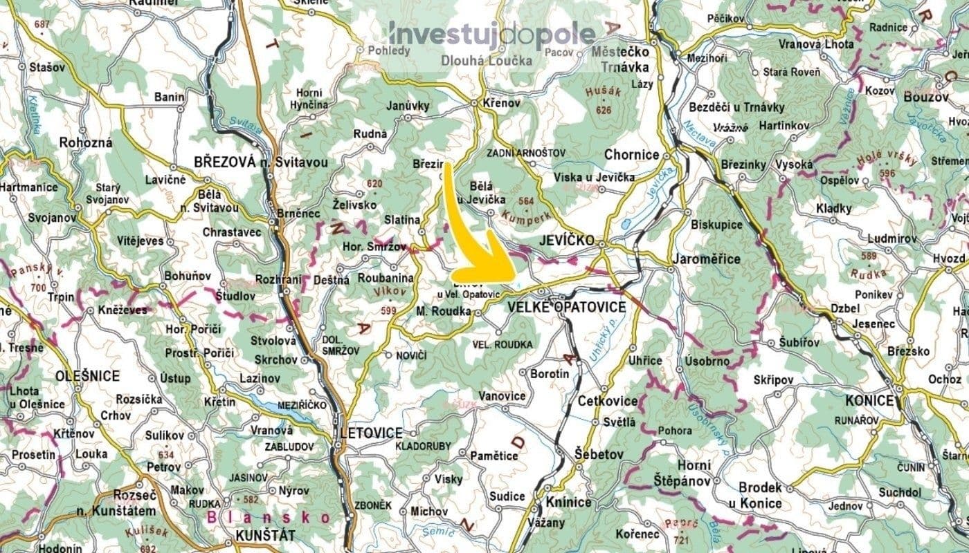 Prodej pozemku 1.433 m², Velké Opatovice, Jihomoravský kraj Prodej pozemku 1.433 m², Velké Opatovice, Jihomoravský kraj