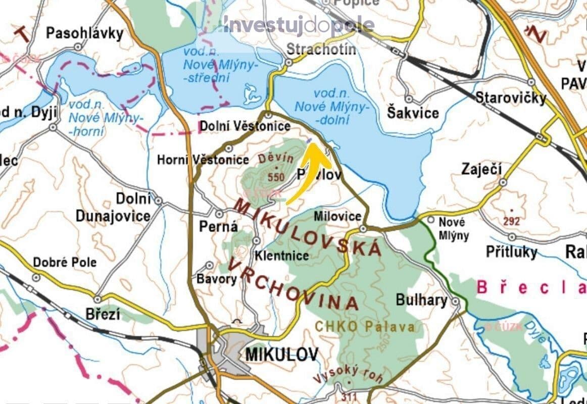 Prodej pozemku 1.767 m², Dolní Věstonice, Jihomoravský kraj Prodej pozemku 1.767 m², Dolní Věstonice, Jihomoravský kraj