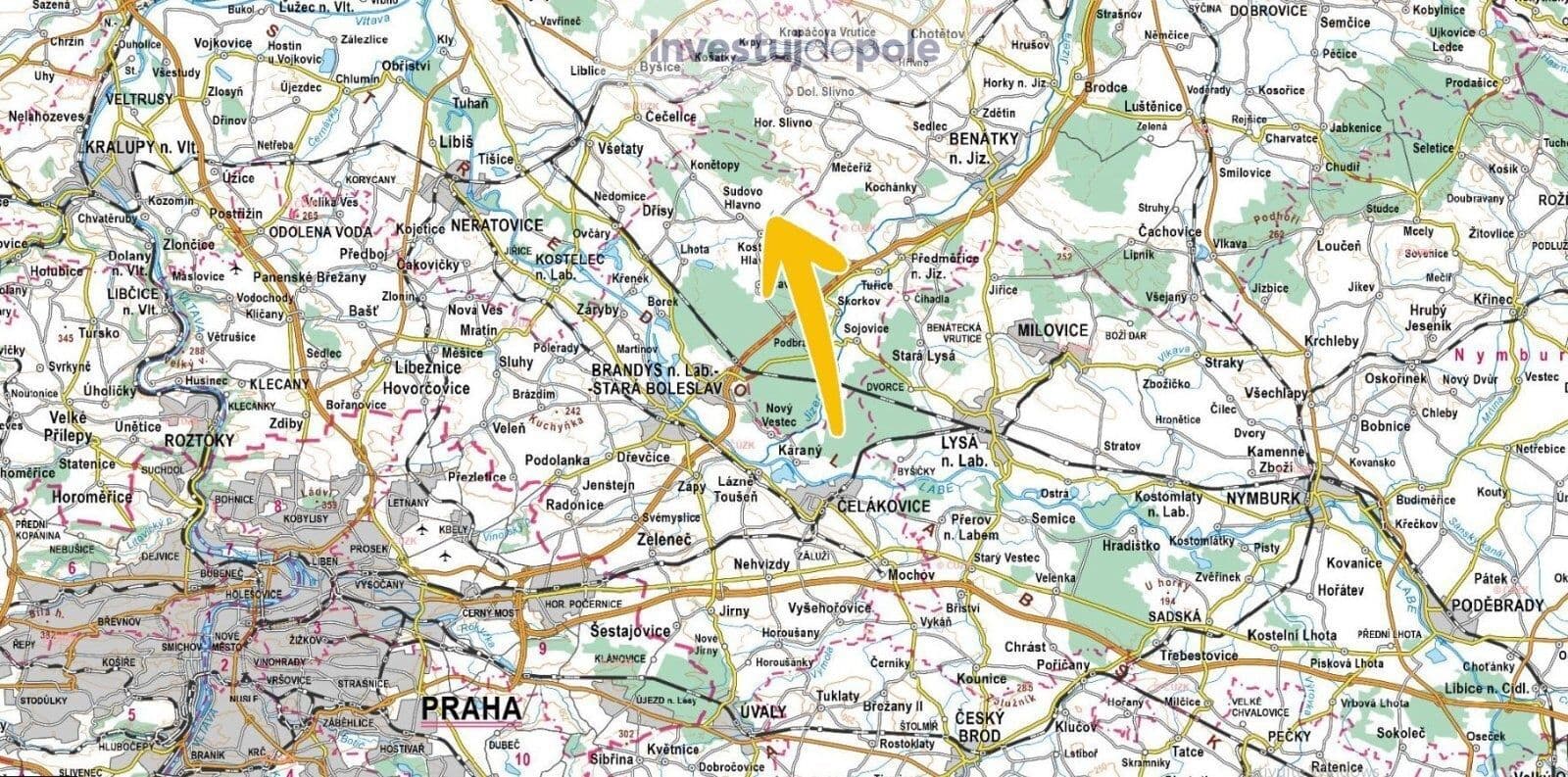 Prodej pozemku 6.314 m², Sudovo Hlavno, Středočeský kraj Prodej pozemku 6.314 m², Sudovo Hlavno, Středočeský kraj