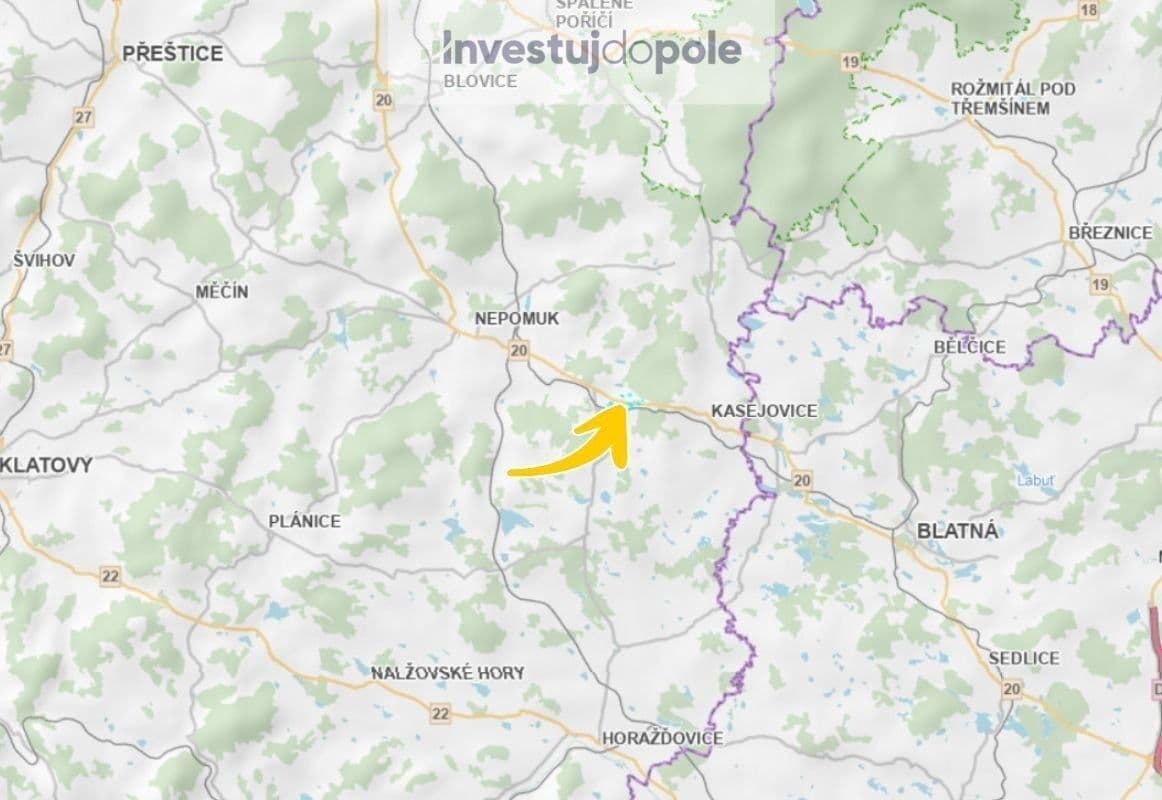 Prodej pozemku 17.750 m², Životice, Plzeňský kraj Prodej pozemku 17.750 m², Životice, Plzeňský kraj