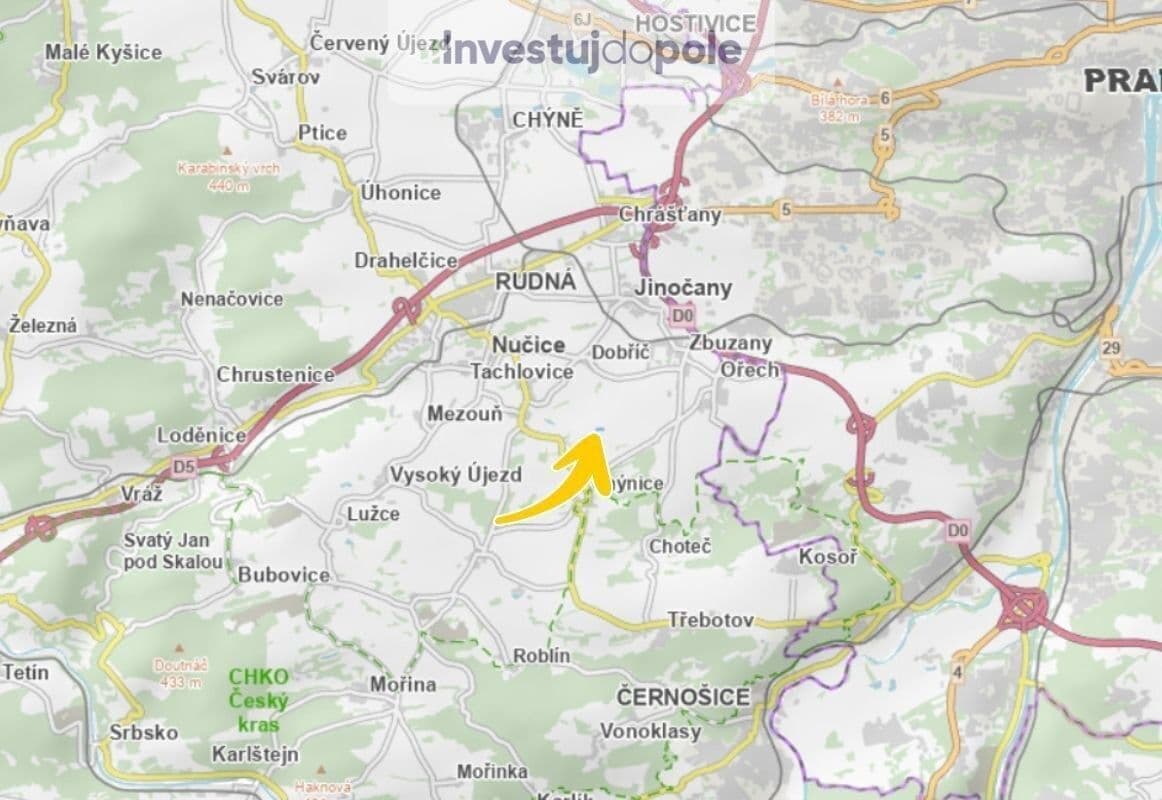 Prodej pozemku 2.910 m², Dobříč, Středočeský kraj Prodej pozemku 2.910 m², Dobříč, Středočeský kraj