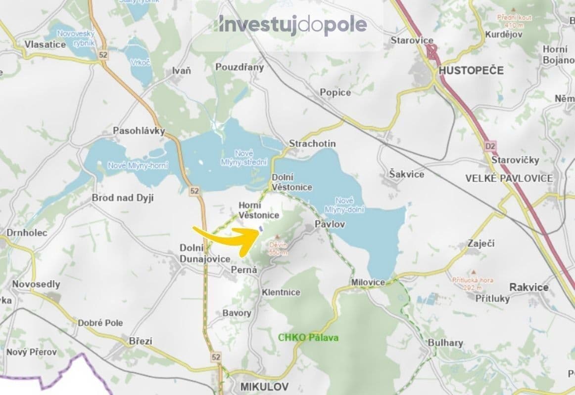 Prodej pozemku 24.706 m², Horní Věstonice, Jihomoravský kraj Prodej pozemku 24.706 m², Horní Věstonice, Jihomoravský kraj