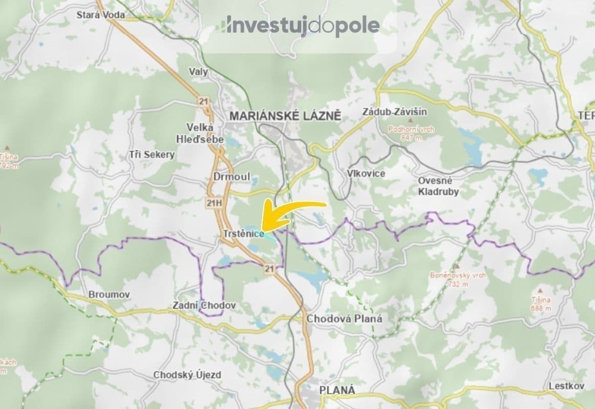 Prodej pozemku 40.954 m², Trstěnice, Karlovarský kraj Prodej pozemku 40.954 m², Trstěnice, Karlovarský kraj