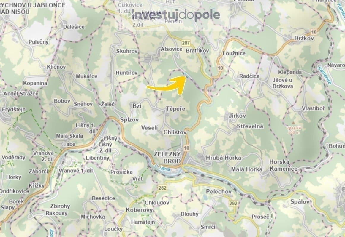 Prodej pozemku 5.685 m², Pěnčín, Liberecký kraj Prodej pozemku 5.685 m², Pěnčín, Liberecký kraj