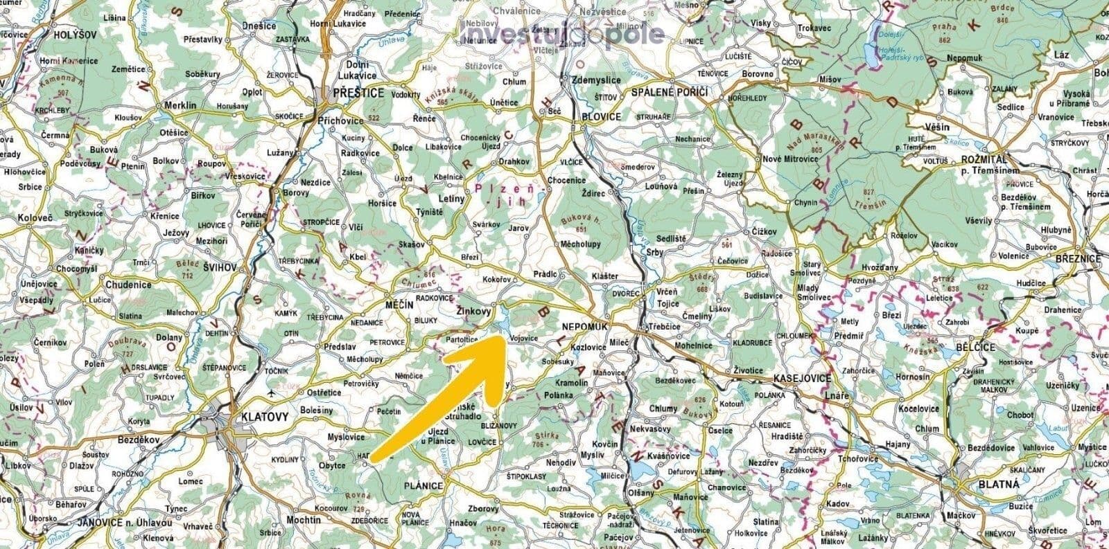 Prodej pozemku 3.001 m², Neurazy, Plzeňský kraj Prodej pozemku 3.001 m², Neurazy, Plzeňský kraj