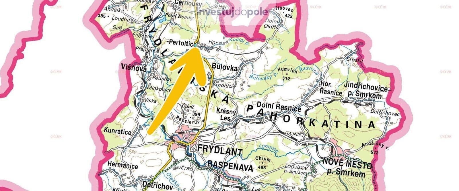 Prodej pozemku 21.724 m², Pertoltice, Liberecký kraj Prodej pozemku 21.724 m², Pertoltice, Liberecký kraj