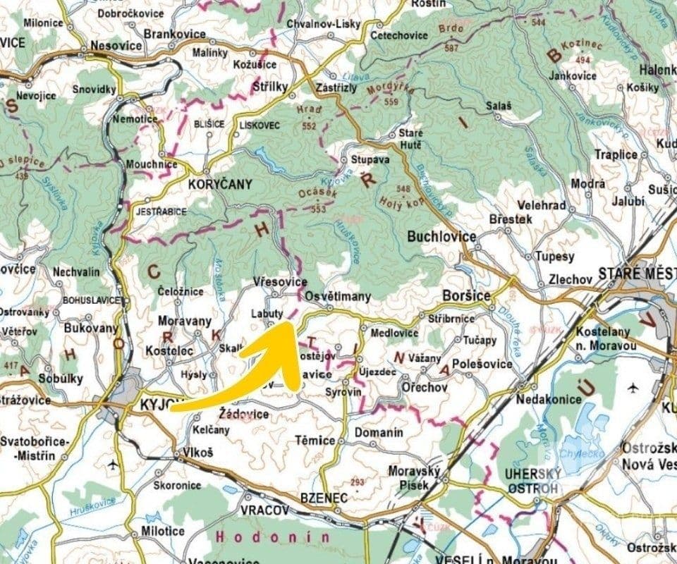 Prodej pozemku 3.836 m², Osvětimany, Zlínský kraj Prodej pozemku 3.836 m², Osvětimany, Zlínský kraj