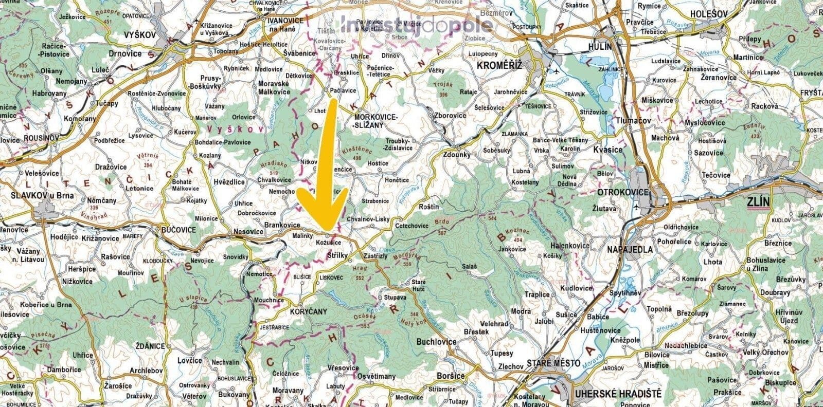 Prodej pozemku 3.319 m², Kožušice, Jihomoravský kraj Prodej pozemku 3.319 m², Kožušice, Jihomoravský kraj