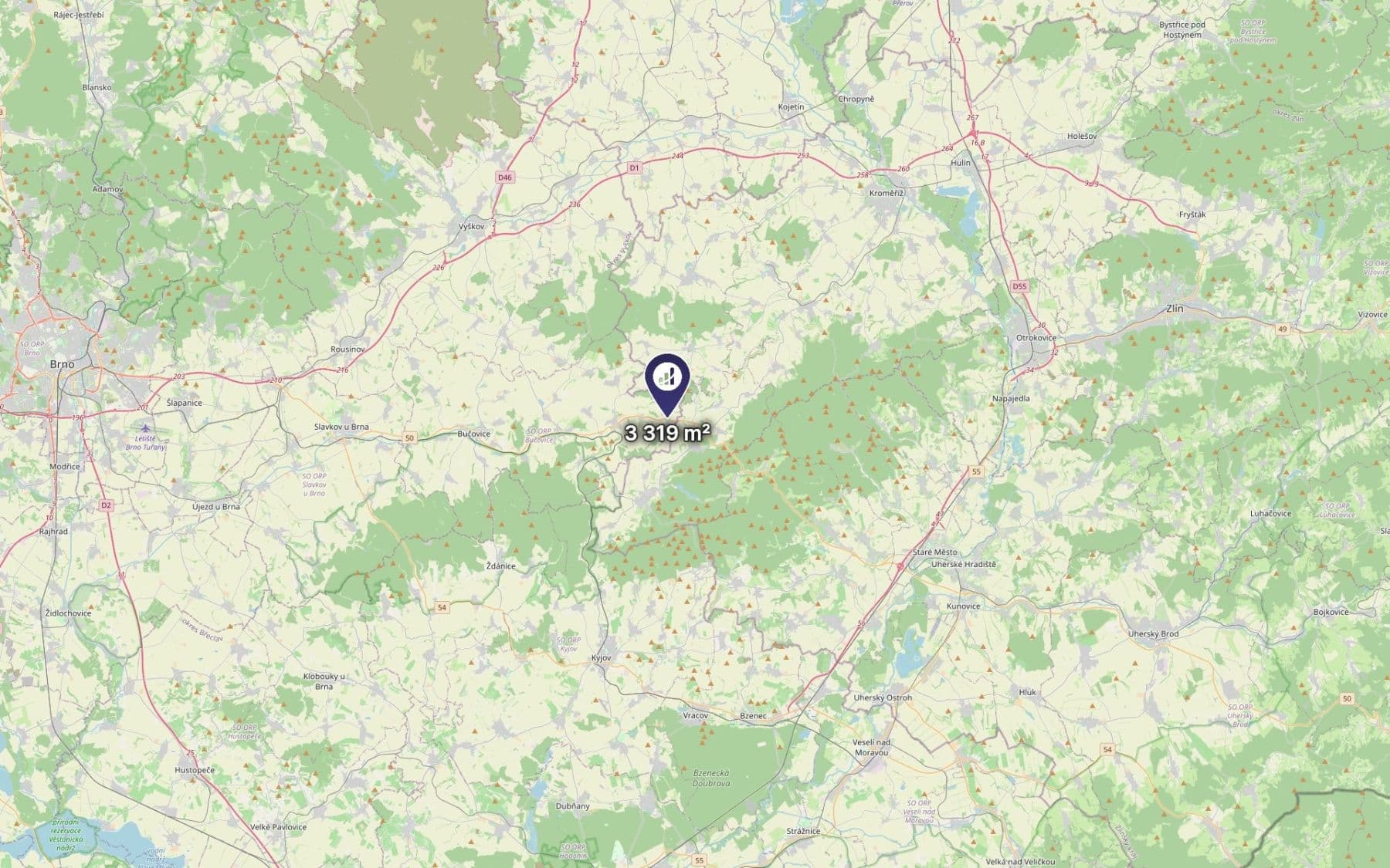 Prodej pozemku 3.319 m², Kožušice, Jihomoravský kraj Prodej pozemku 3.319 m², Kožušice, Jihomoravský kraj