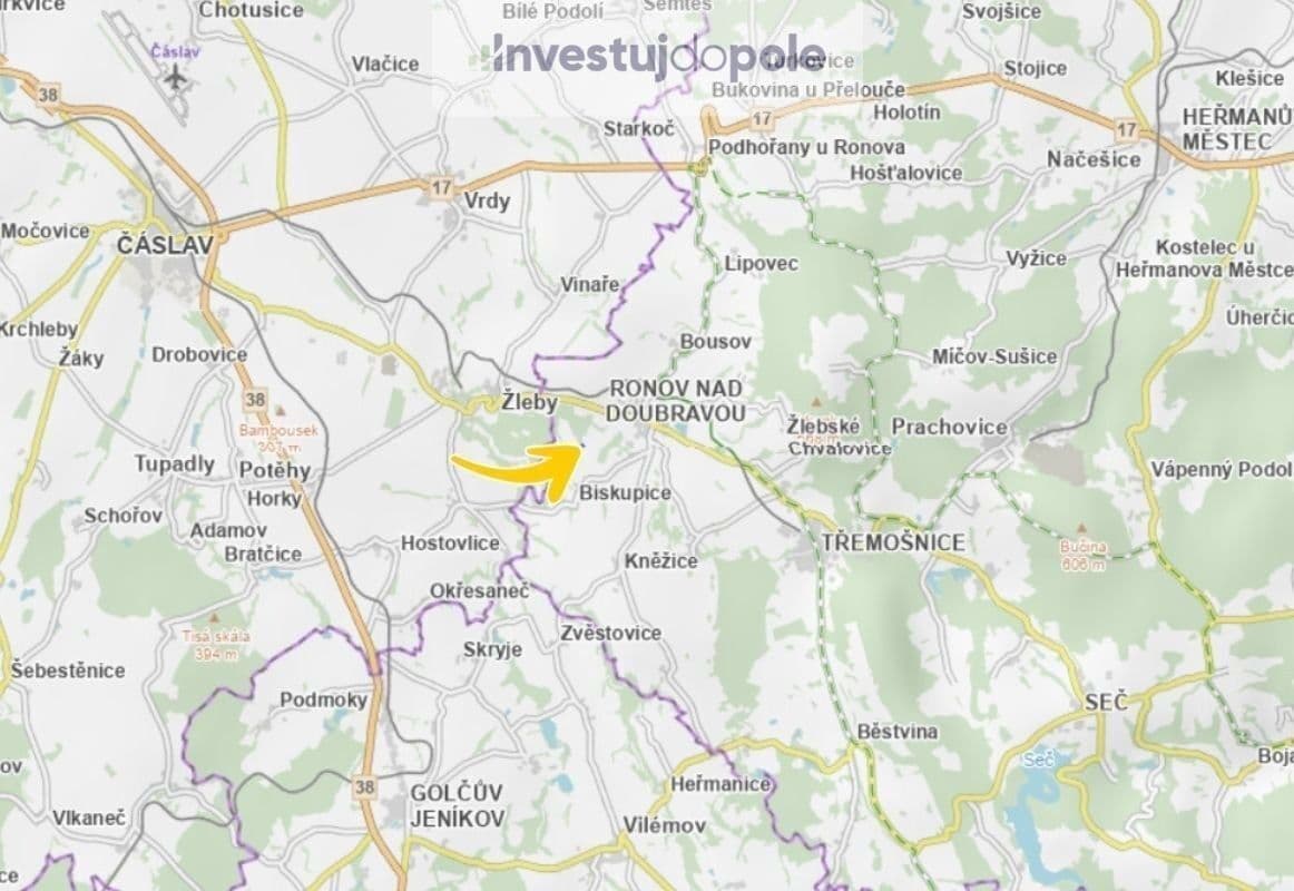 Prodej pozemku 1.294 m², Ronov nad Doubravou, Pardubický kraj Prodej pozemku 1.294 m², Ronov nad Doubravou, Pardubický kraj