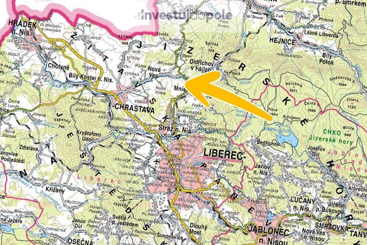 Prodej pozemku 7.252 m², Liberecká, Mníšek, Liberecký kraj Prodej pozemku 7.252 m², Liberecká, Mníšek, Liberecký kraj