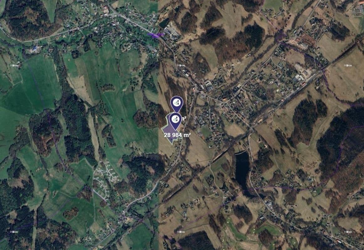 Prodej pozemku 7.252 m², Mníšek, Liberecký kraj Prodej pozemku 7.252 m², Mníšek, Liberecký kraj