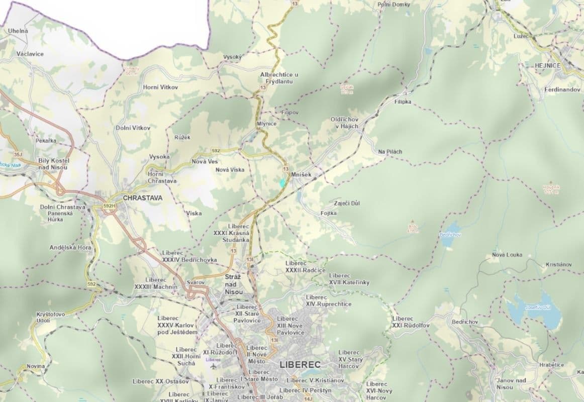 Prodej pozemku 7.252 m², Mníšek, Liberecký kraj Prodej pozemku 7.252 m², Mníšek, Liberecký kraj
