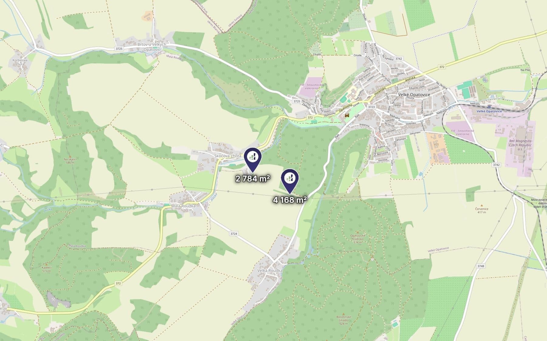 Prodej pozemku 1.304 m², Velké Opatovice, Jihomoravský kraj Prodej pozemku 1.304 m², Velké Opatovice, Jihomoravský kraj