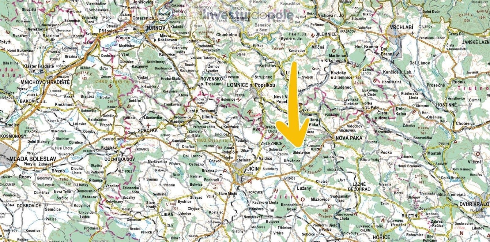 Prodej pozemku 15.205 m², Úbislavice, Královéhradecký kraj Prodej pozemku 15.205 m², Úbislavice, Královéhradecký kraj