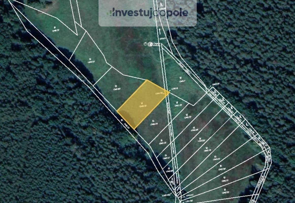 Prodej pozemku 1.258 m², Záblatí, Jihočeský kraj Prodej pozemku 1.258 m², Záblatí, Jihočeský kraj