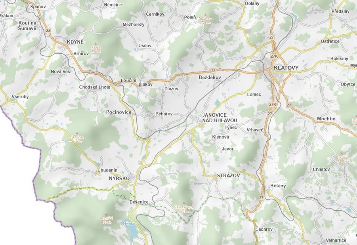 Prodej pozemku 10.426 m², Běhařov, Plzeňský kraj Prodej pozemku 10.426 m², Běhařov, Plzeňský kraj