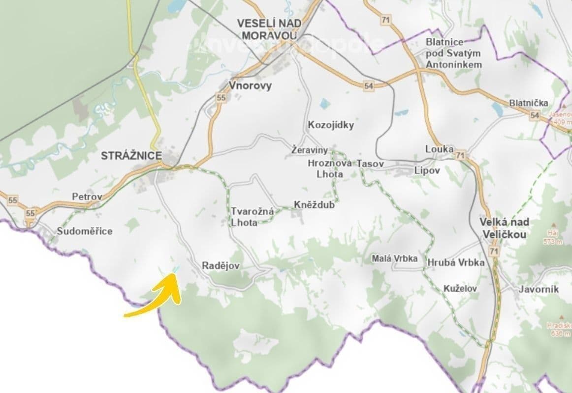 Prodej pozemku 938 m², Radějov, Jihomoravský kraj Prodej pozemku 938 m², Radějov, Jihomoravský kraj