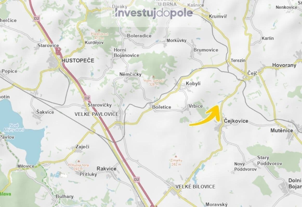 Prodej pozemku 8.100 m², Čejkovice, Jihomoravský kraj Prodej pozemku 8.100 m², Čejkovice, Jihomoravský kraj