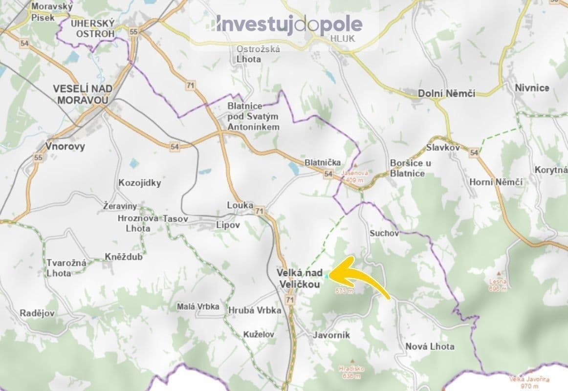 Prodej pozemku 2.938 m², Velká nad Veličkou, Jihomoravský kraj Prodej pozemku 2.938 m², Velká nad Veličkou, Jihomoravský kraj