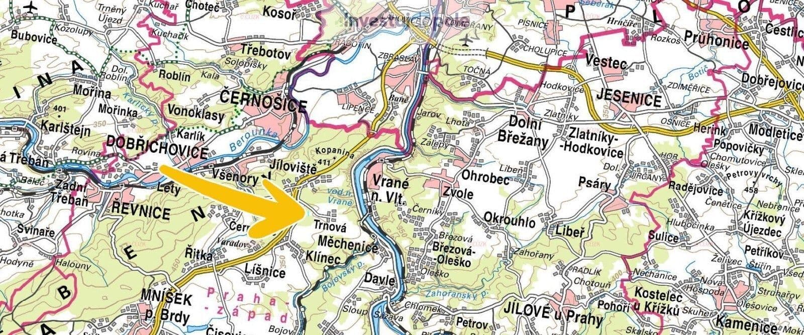 Prodej pozemku 2.079 m², Jíloviště, Středočeský kraj Prodej pozemku 2.079 m², Jíloviště, Středočeský kraj