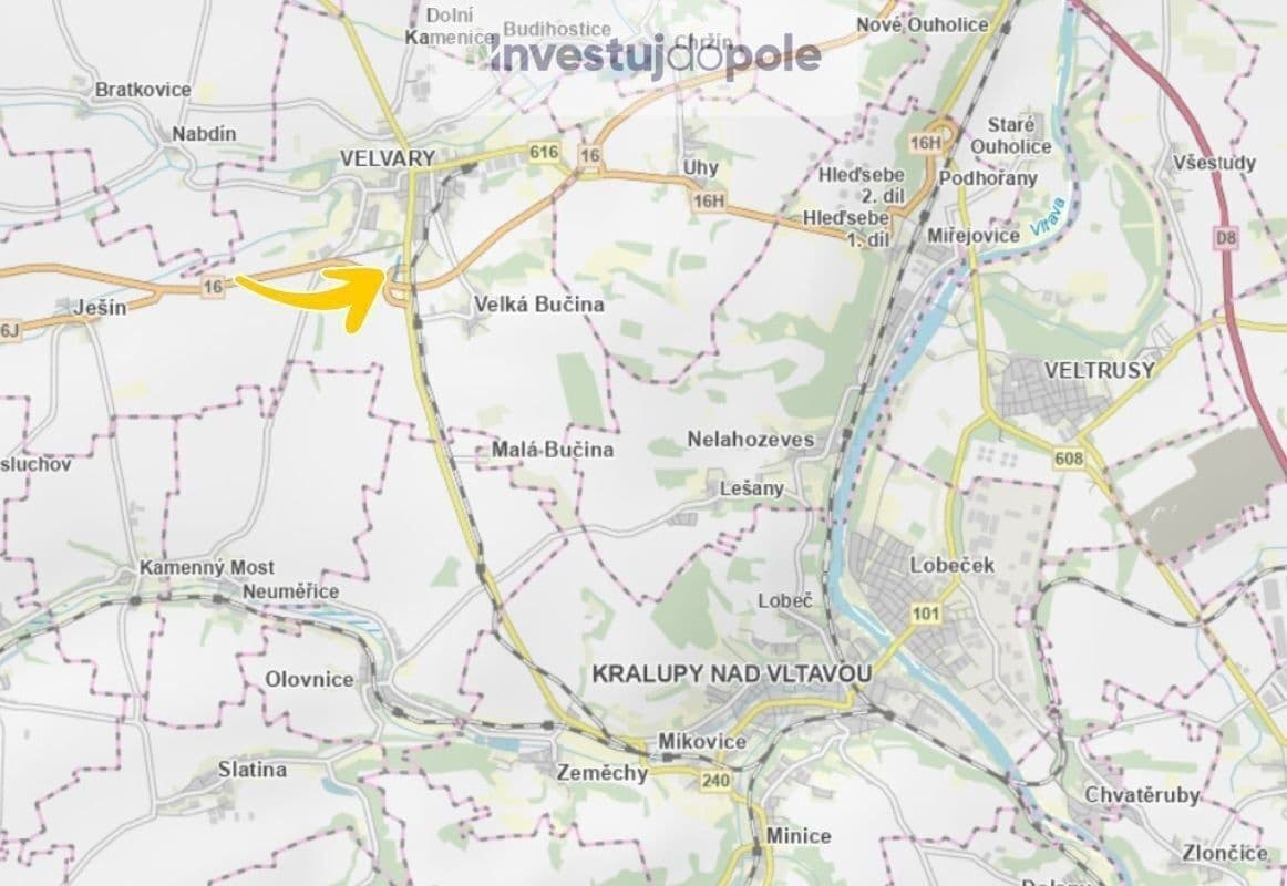 Prodej pozemku 5.539 m², Velvary, Středočeský kraj Prodej pozemku 5.539 m², Velvary, Středočeský kraj