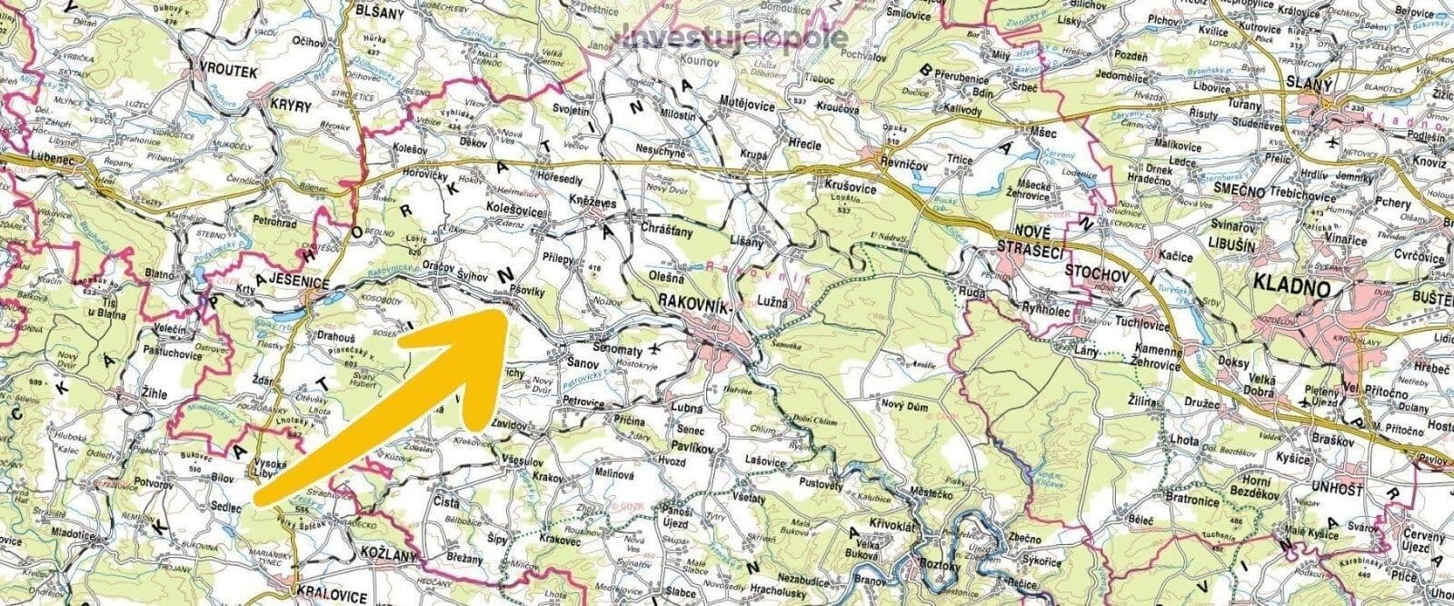 Prodej pozemku 10.363 m², Pšovlky, Středočeský kraj Prodej pozemku 10.363 m², Pšovlky, Středočeský kraj