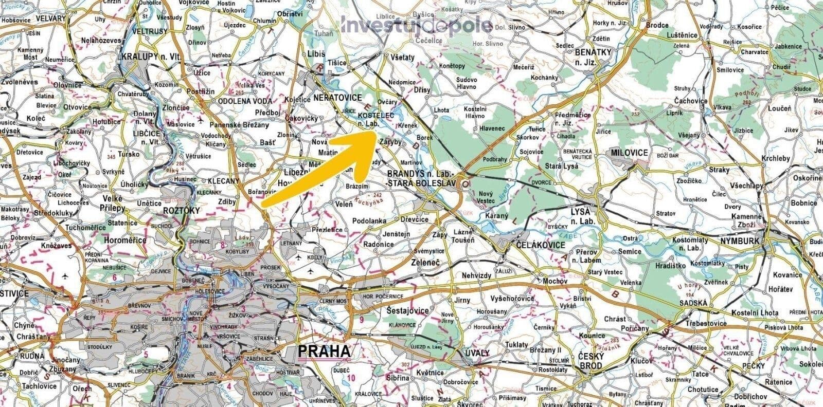 Prodej pozemku 2.620 m², Kostelec nad Labem, Středočeský kraj Prodej pozemku 2.620 m², Kostelec nad Labem, Středočeský kraj